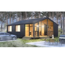 Проект модульного дома 9,25х12,5 метров Лесной